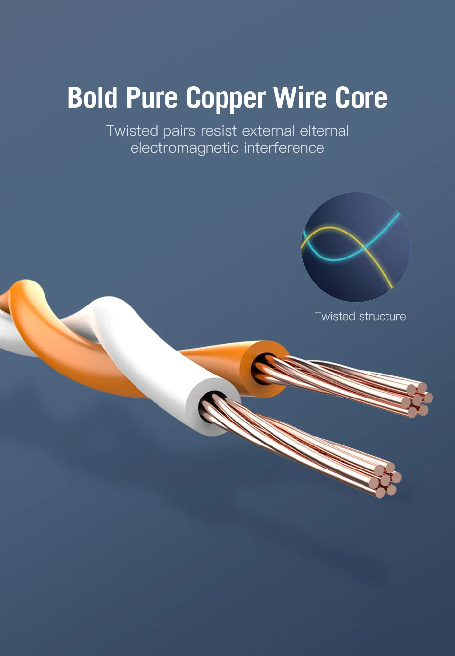 Vention Cat7 Ethernet Cable — 10Gbps SSTP RJ45, Flat or Round, 0.3m–20m