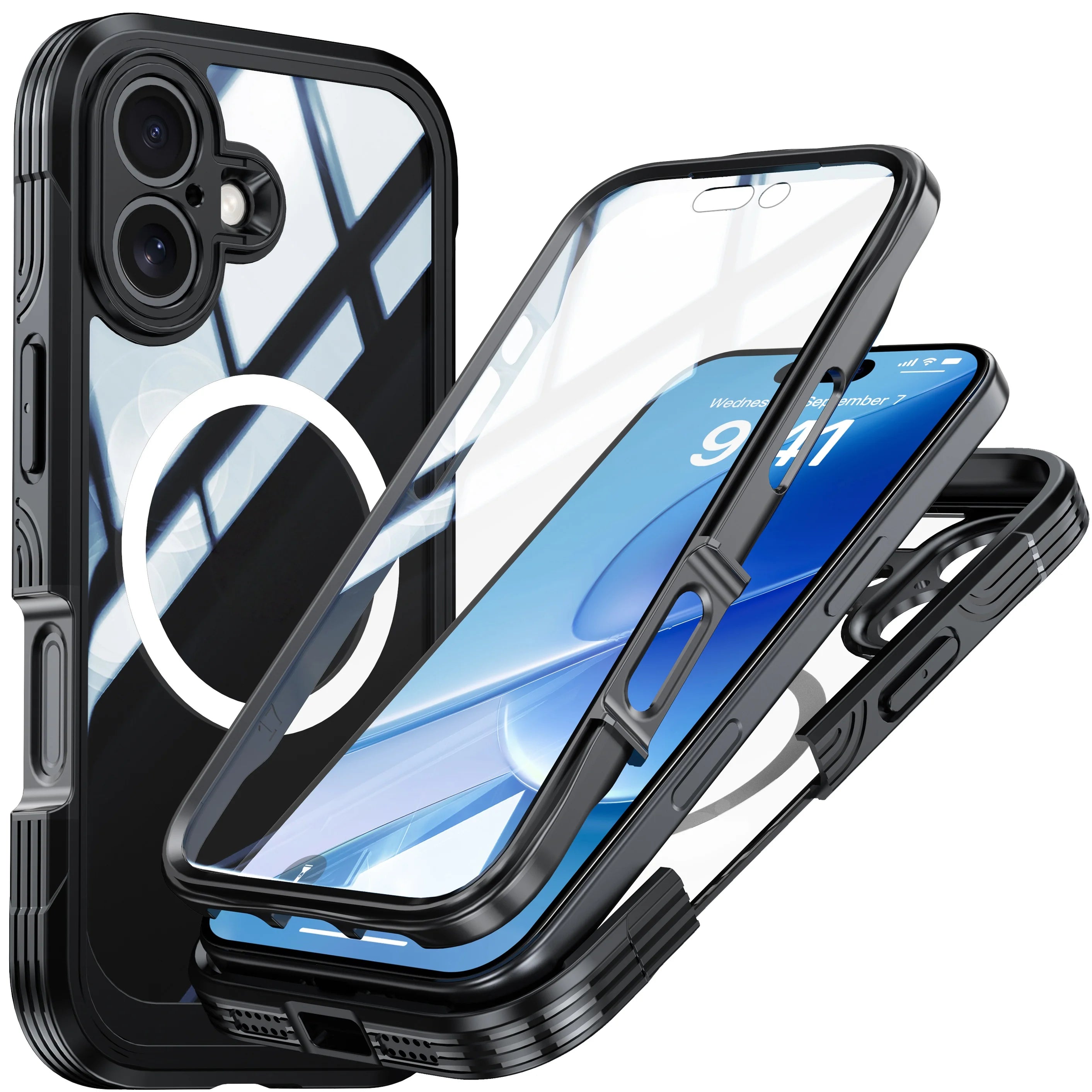 360° Full-Coverage iPhone Case — Shockproof for iPhone 14–17