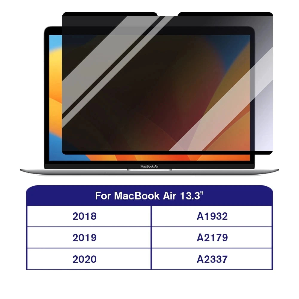Magnetic Privacy Screen Protector for MacBook – Anti-Peep Filter, Air & Pro