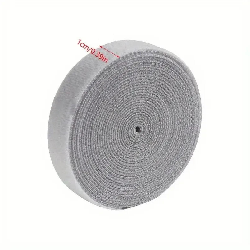 Reusable Cable Winder Tape – Nylon Hook & Loop Roll, 5m