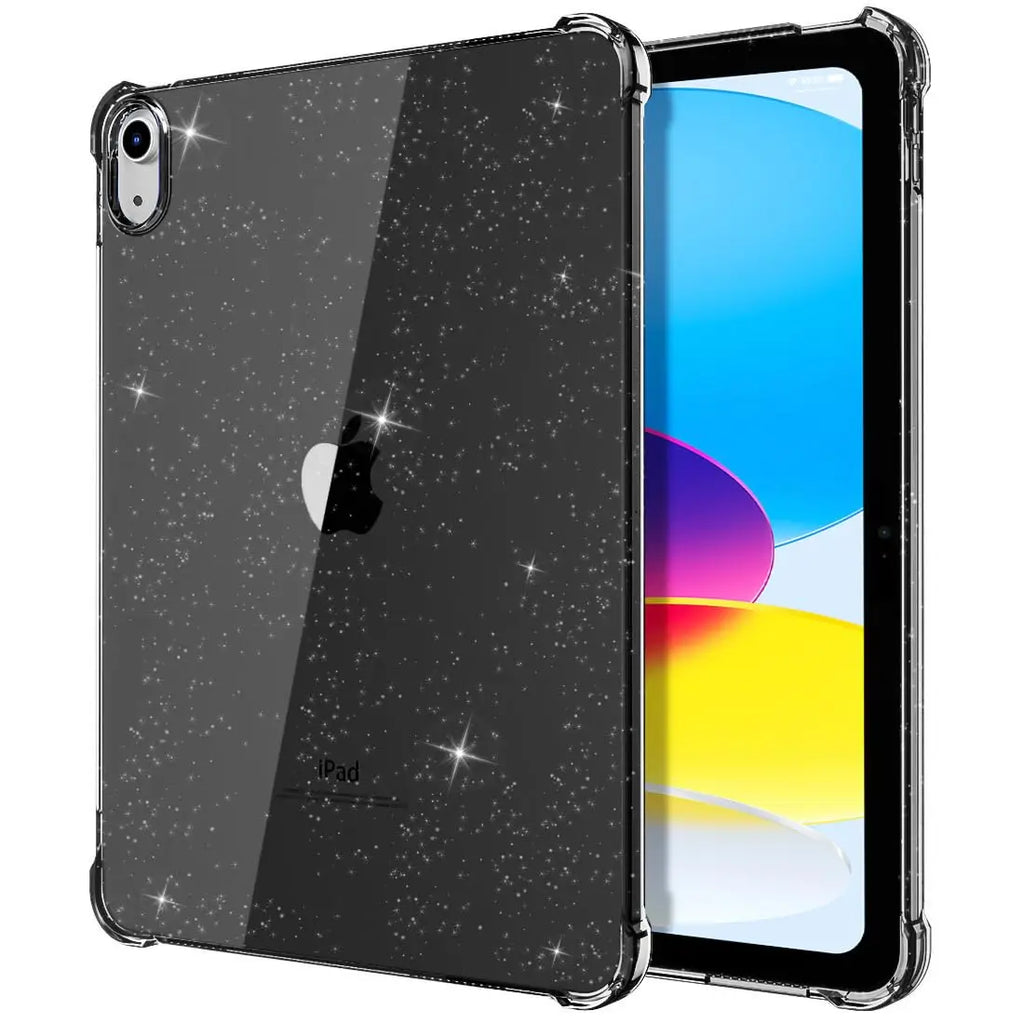 Shimmering Glitter iPad Case – Airbag Silicone, Fits iPad Air, Mini & Pro