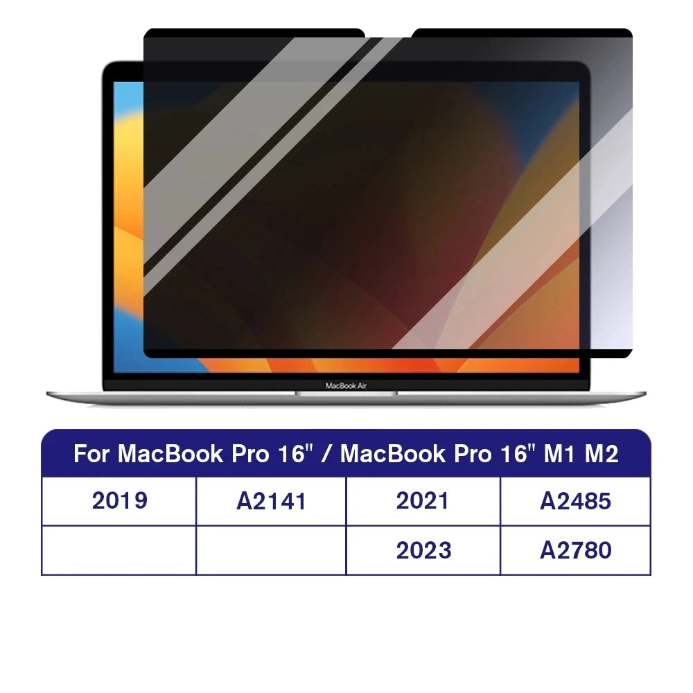 Magnetic Privacy Screen Protector for MacBook – Anti-Peep Filter, Air & Pro