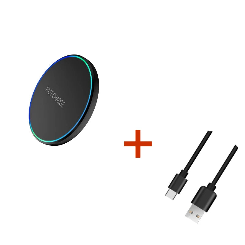 Wireless Charging Pad — Qi Fast Charge for Phone, Watch & Earbuds