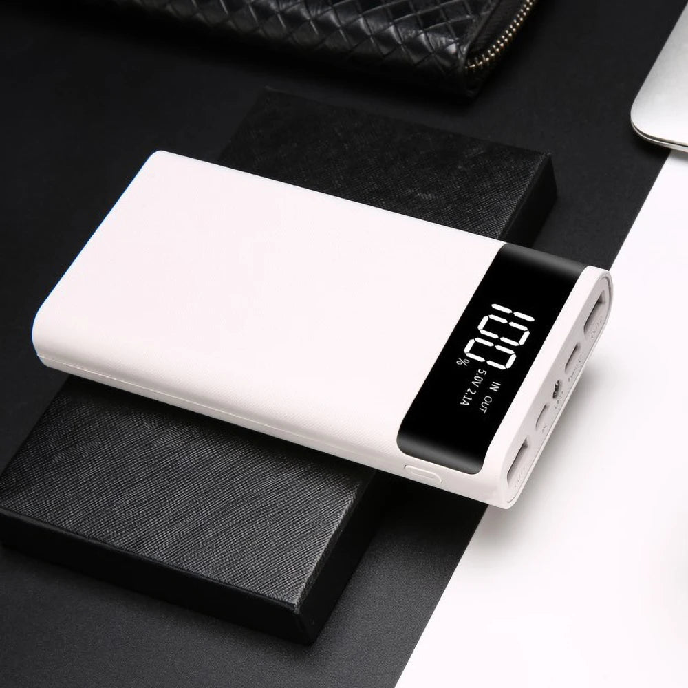DIY 6x18650 Battery Power Bank Case – Dual USB & Type-C, LCD Display