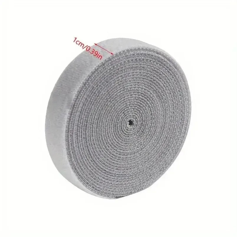 Reusable Cable Winder Tape – Nylon Hook & Loop Roll, 5m
