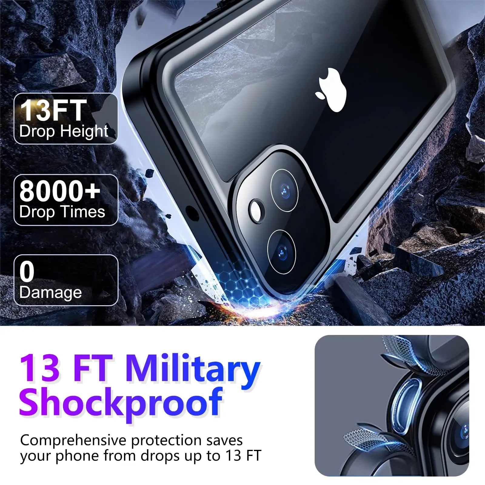 IP68 Waterproof Phone Case — Full Protection for iPhone 13–17