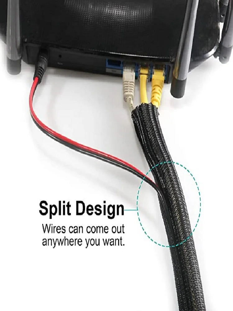 163-Piece Cable Management Kit – Clips, Sleeves & Adhesive Cord Holders