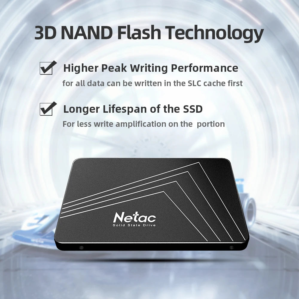 Netac Internal SSD — Up to 2TB SATA3 for Laptop & Desktop