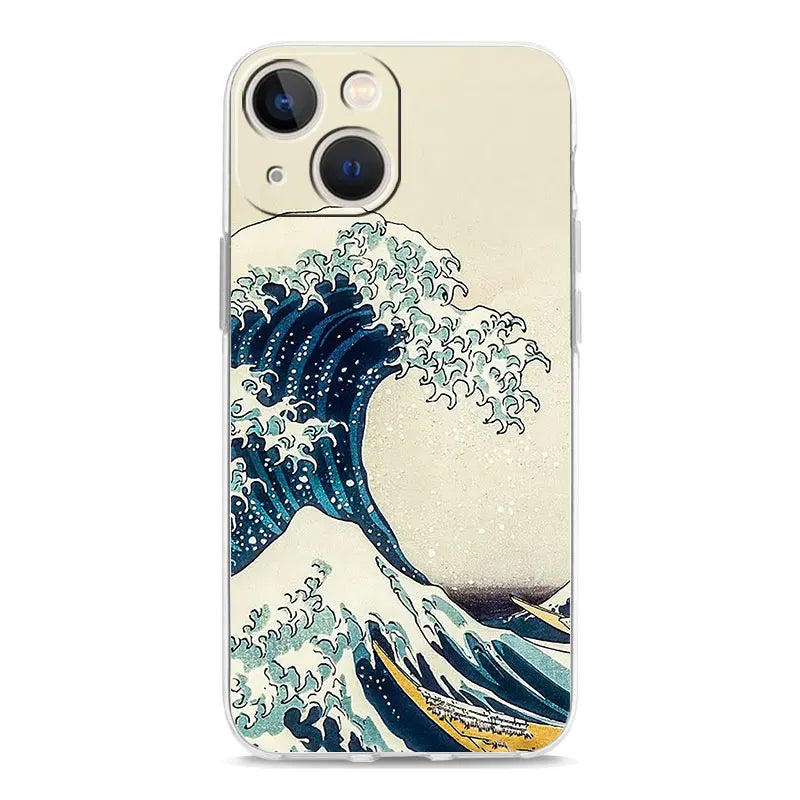 Blue Wave iPhone Case — Slim Stylish Cover for iPhone 7–17