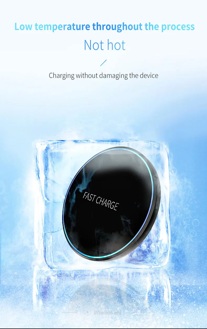 Wireless Charging Pad — Qi Fast Charge for Phone, Watch & Earbuds