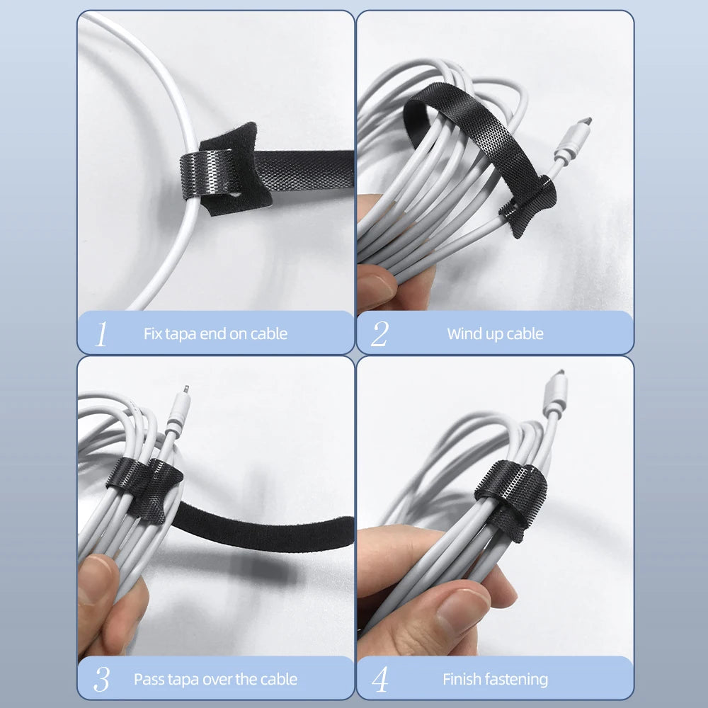 163-Piece Cable Management Kit – Clips, Sleeves & Adhesive Cord Holders
