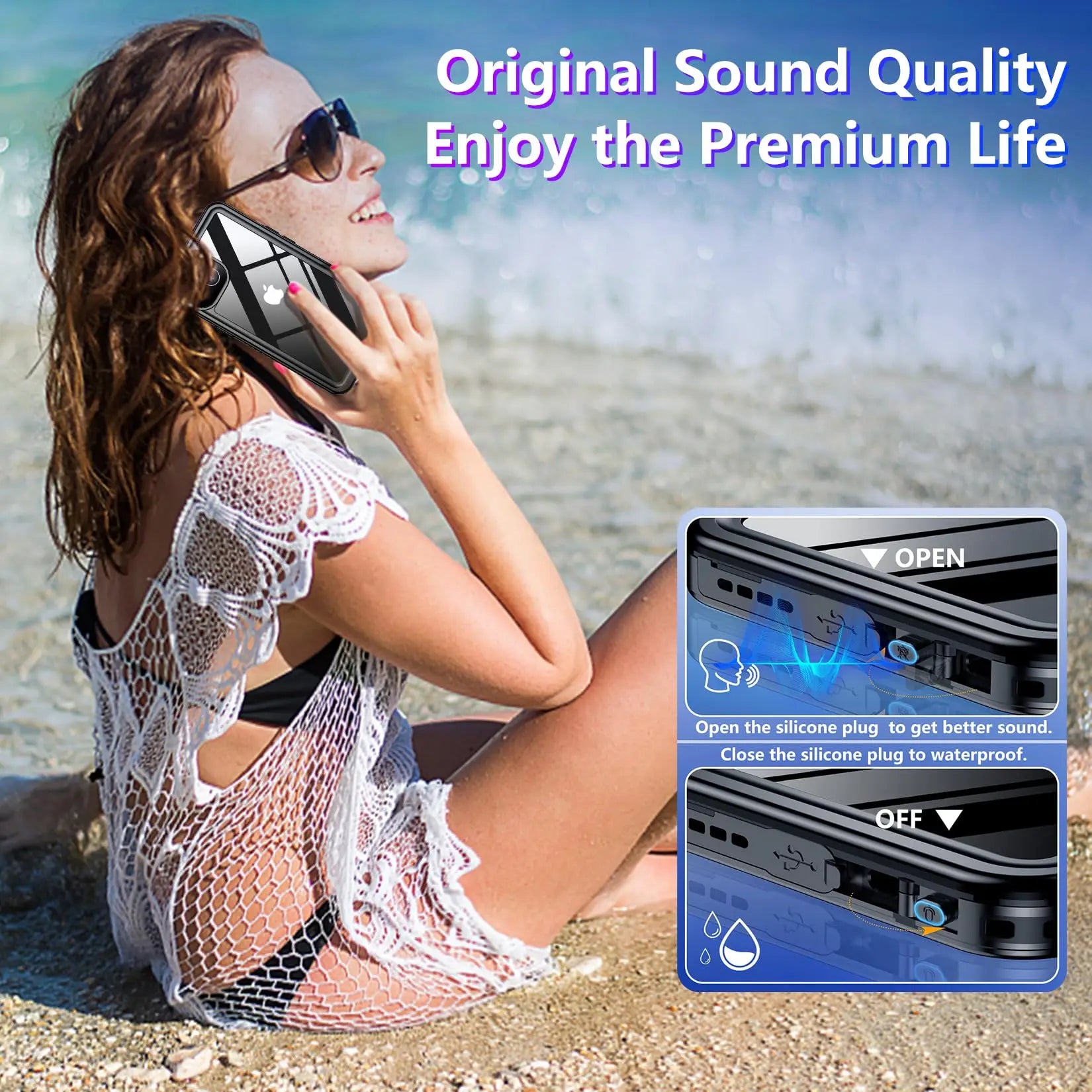 IP68 Waterproof iPhone Case — 360° Shockproof Cover for iPhone 13–17 Pro Max