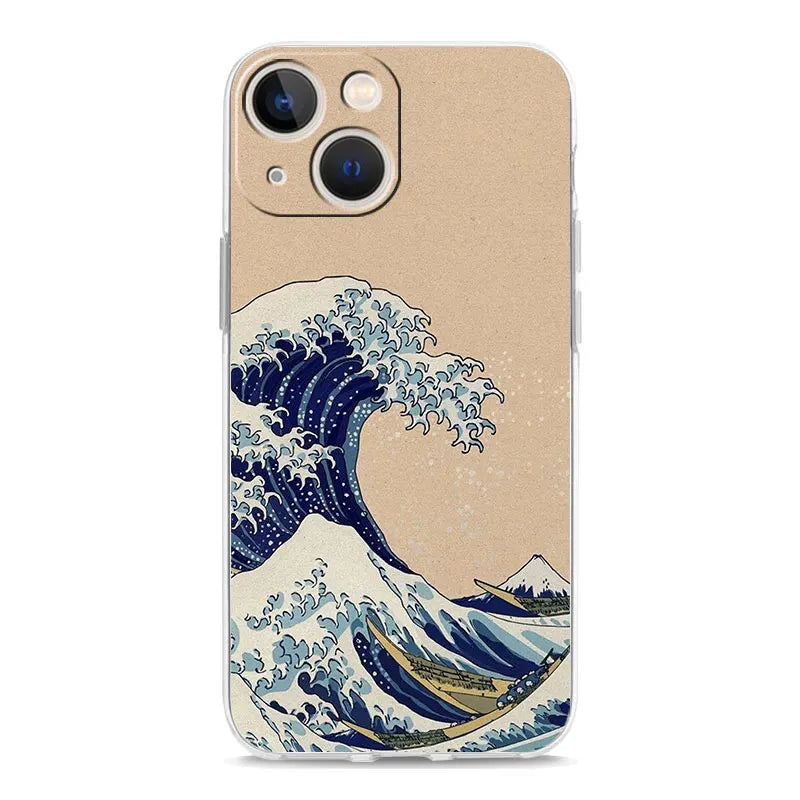Blue Wave iPhone Case — Slim Stylish Cover for iPhone 7–17