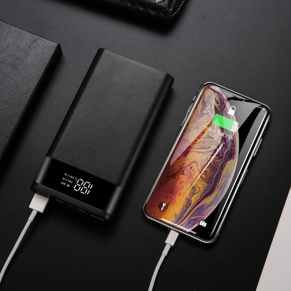 DIY 6x18650 Battery Power Bank Case – Dual USB & Type-C, LCD Display