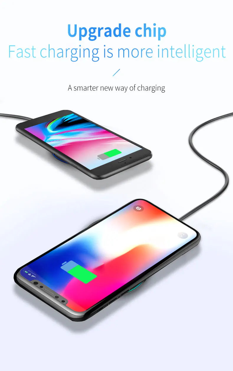 Wireless Charging Pad — Qi Fast Charge for Phone, Watch & Earbuds