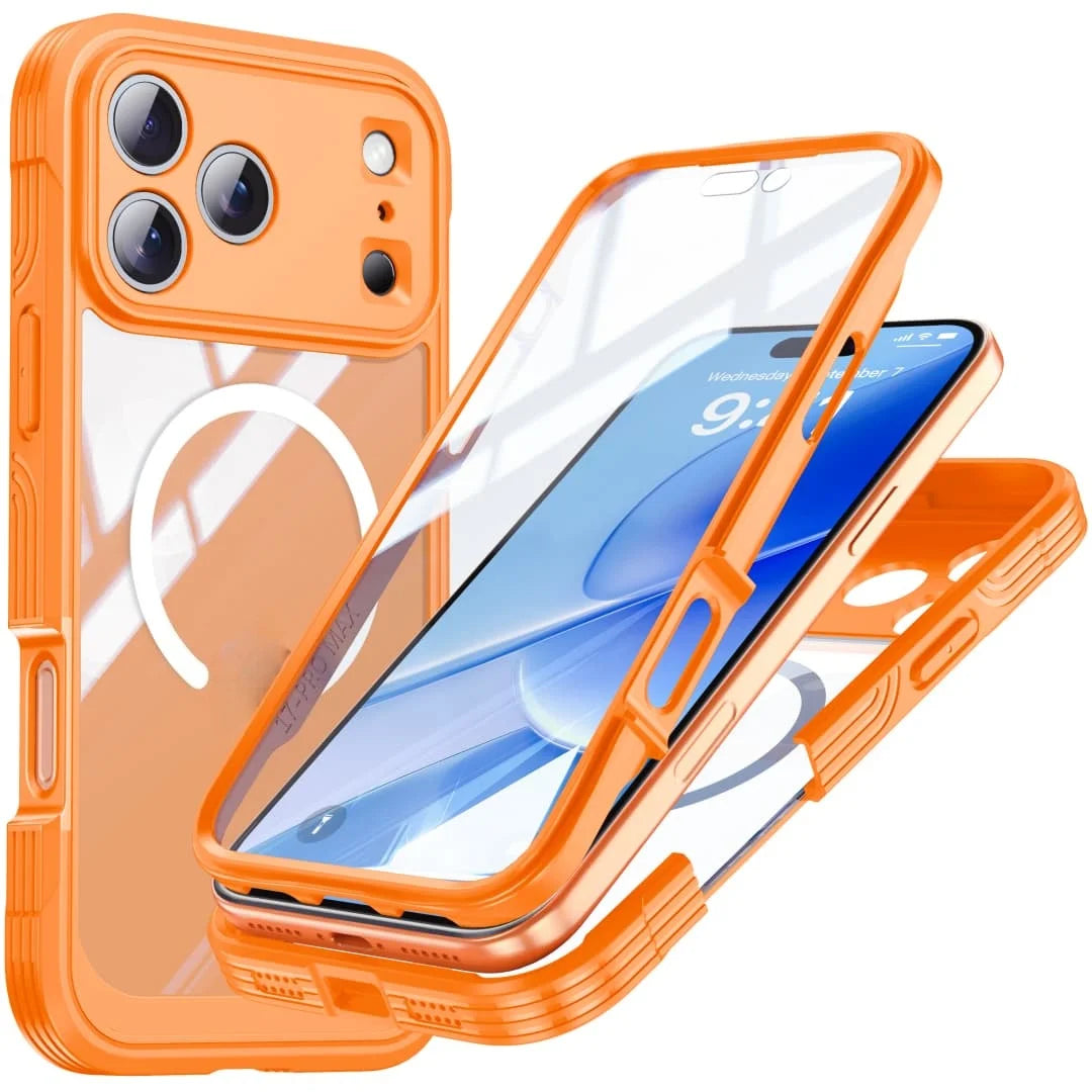 360° Full-Coverage iPhone Case — Shockproof for iPhone 14–17