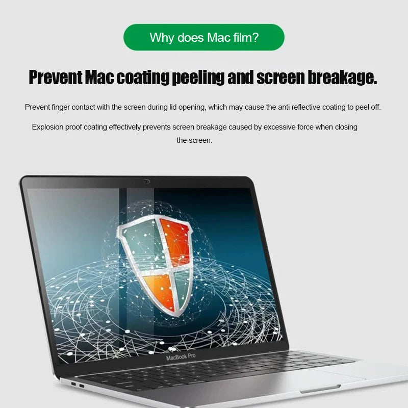 MacBook Screen Protector – Ultra-Clear Soft Film for Air & Pro 11–16"