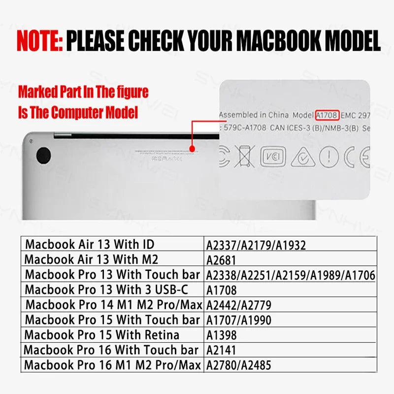 MacBook Screen Protector – Ultra-Clear Soft Film for Air & Pro 11–16"