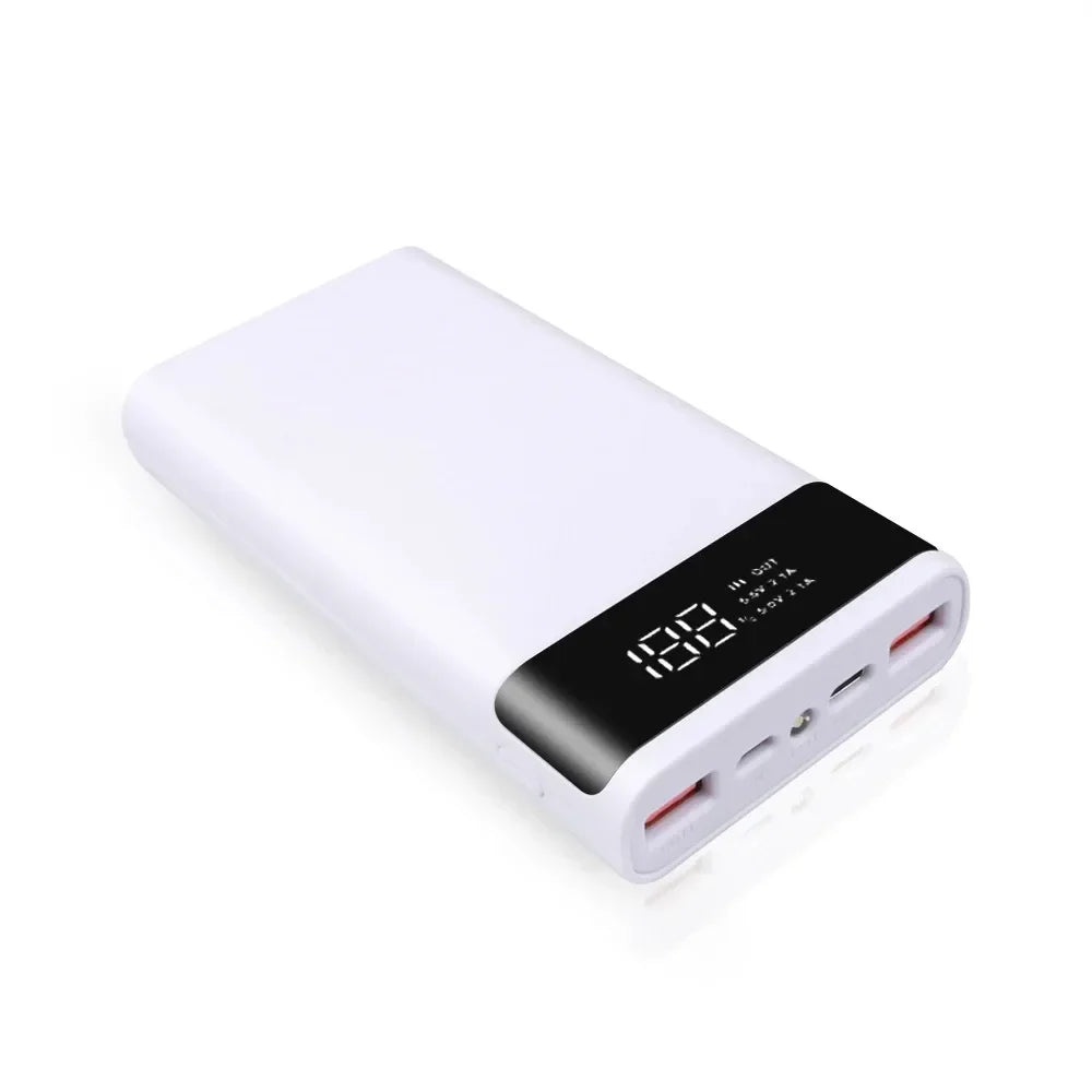 DIY 6x18650 Battery Power Bank Case – Dual USB & Type-C, LCD Display