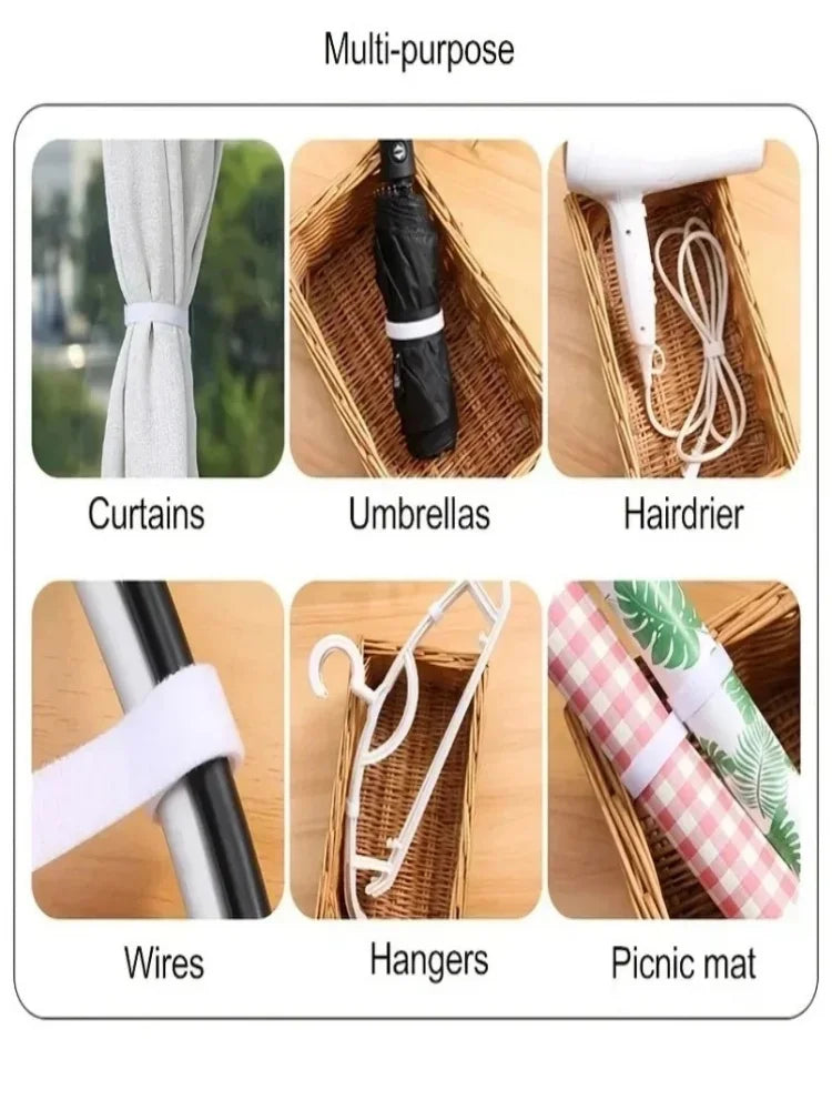 Reusable Cable Winder Tape – Nylon Hook & Loop Roll, 5m