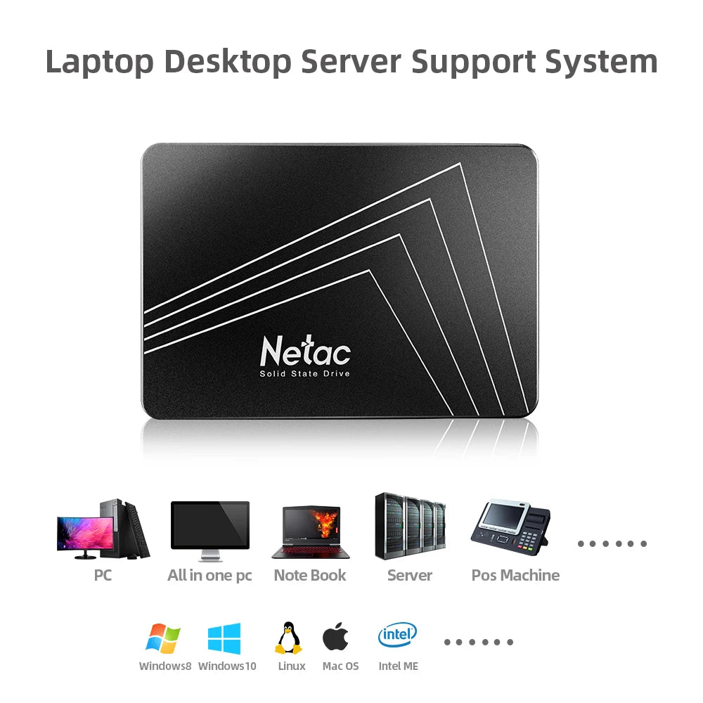 Netac Internal SSD — Up to 2TB SATA3 for Laptop & Desktop