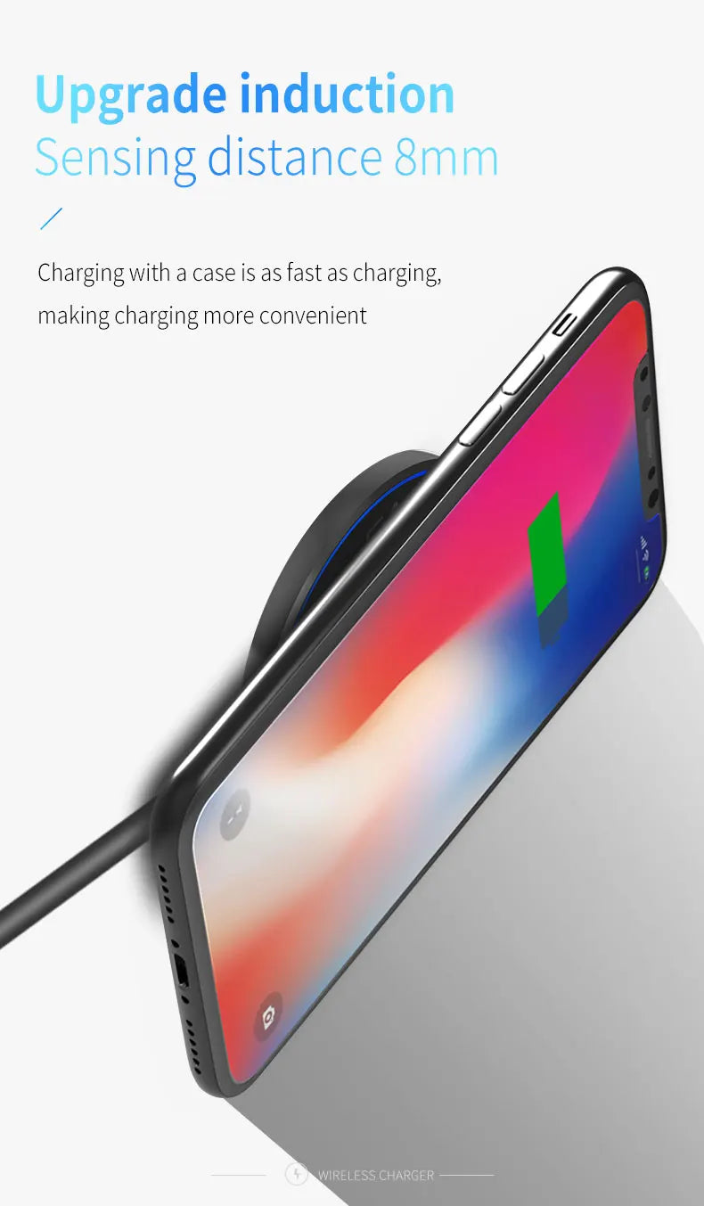 Wireless Charging Pad — Qi Fast Charge for Phone, Watch & Earbuds