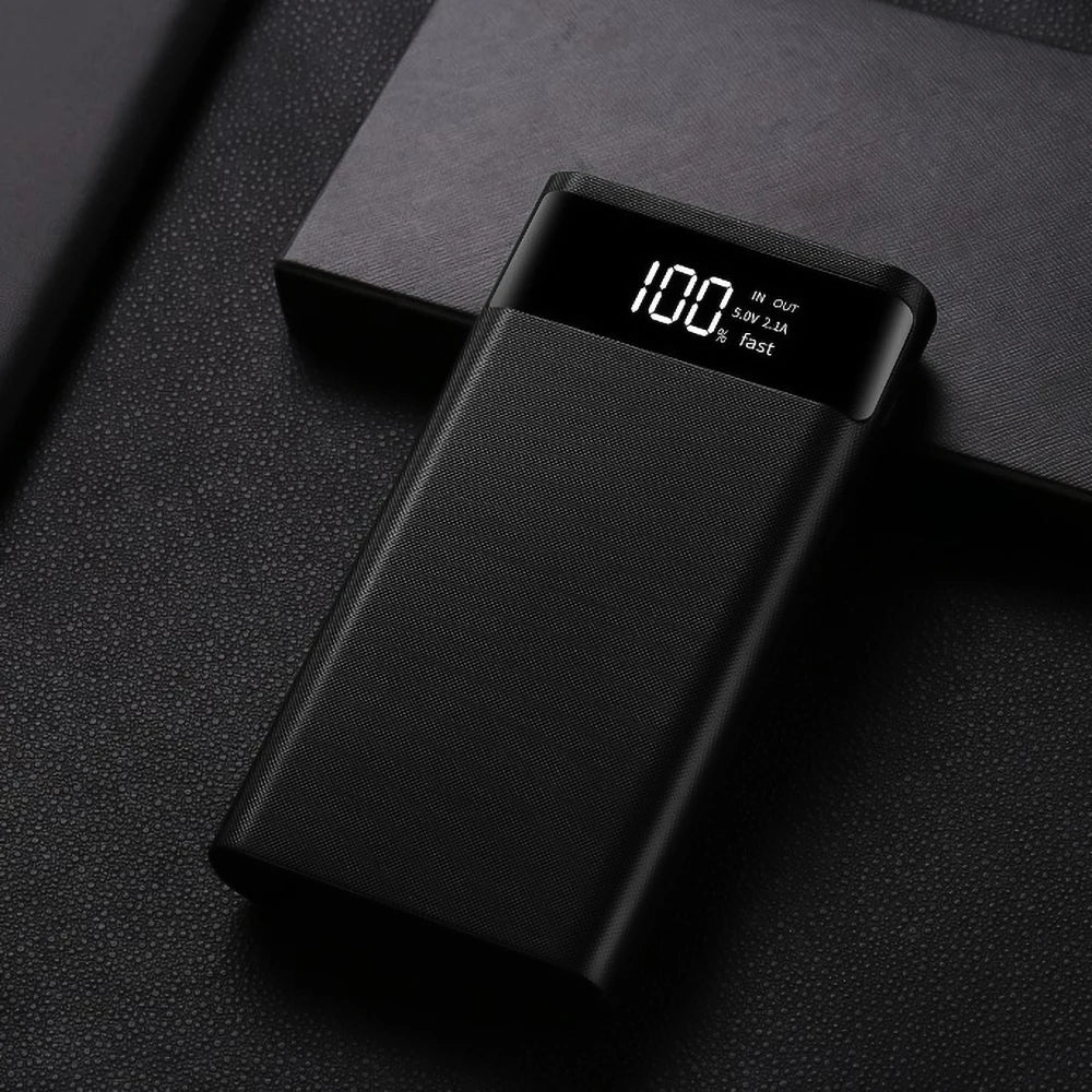 DIY 6x18650 Battery Power Bank Case – Dual USB & Type-C, LCD Display